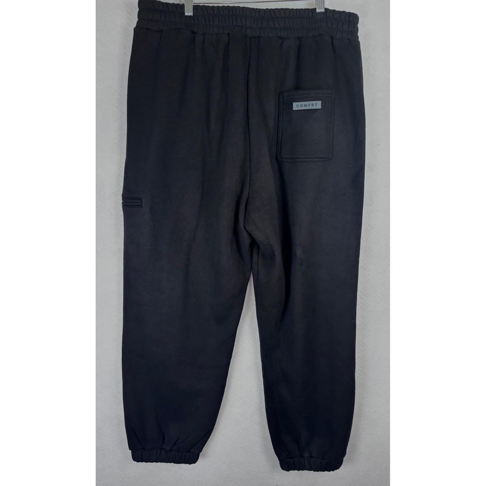 Comfrt Travel Essentials Joggers 2XL Black Cargo Sweatpants Lounge Cozy Comfy